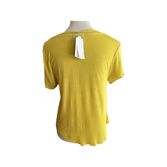 Ten Sixty Sherman Women's Meet & Greet V-Neck Tee Size Medium Yellow - Picture 3 of 12